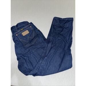 Wrangler Cowboy Cut Jeans Mens 38x32 Blue 13MWZ Denim 100% Cotton EUC